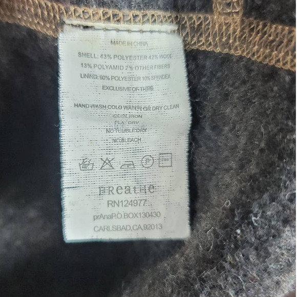 Prana Women's Wool Blend High Neck Button Detail Sweater S - Picture 6 of 6